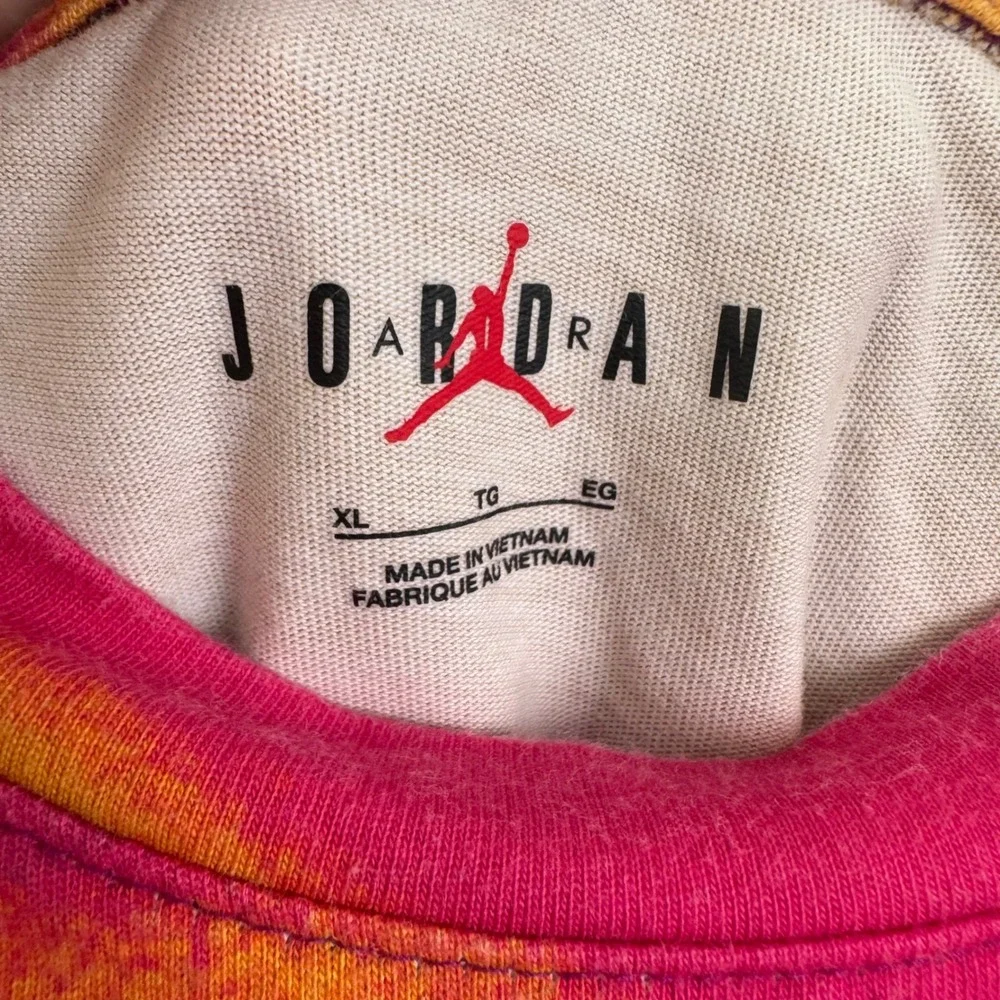 Jordan Long Sleeve Shirt Mens XL Multi Color Excellent Tie Dye Streetwear